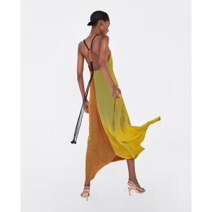 Zara Two-Tone Striped Maxi Dress